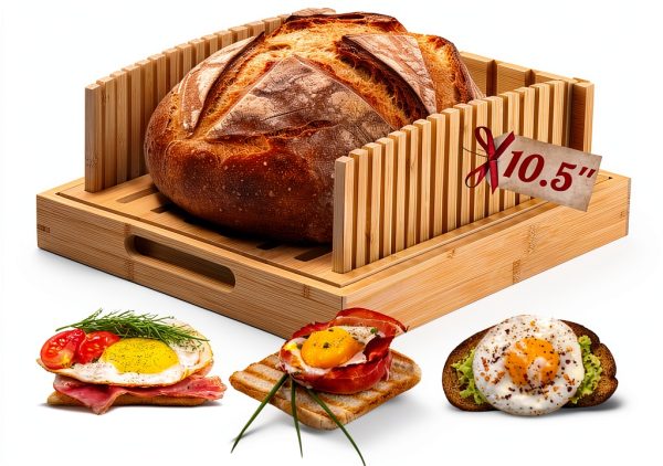 Bamboo Bread Slicer LukieBoee Dual Use Board-0