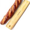 DOYOLLA Bread Board Pine Wood Beveled Edges Baguette Peel-0