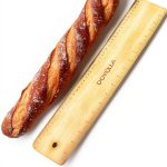 DOYOLLA Bread Board Pine Wood Beveled Edges Baguette Peel-0