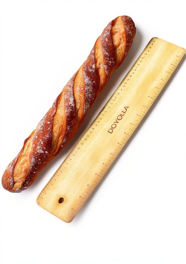 DOYOLLA Bread Board Pine Wood Beveled Edges Baguette Peel-0