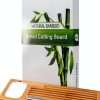 Bamboo Bread Board BAMBOO LAND Eco-Friendly with Knife Dish-6