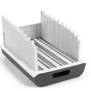 YONGAIJIA Bread Slicer Manual Stainless Steel Storage Tray-0