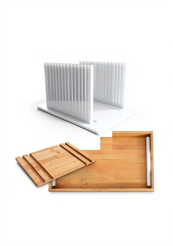 KitchenThinker Bread Slicer Plastic Adjustable-1
