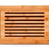 Bamboo Bread Board RoyalHouse Rectangular Crumb Catcher-0