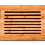 Bamboo Bread Board RoyalHouse Rectangular Crumb Catcher-0