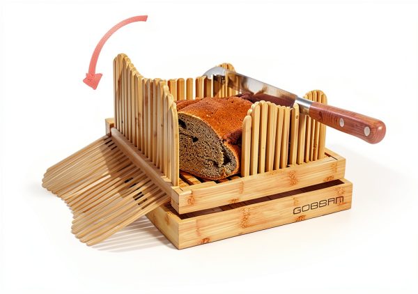Bamboo Bread Slicer GOBAM Adjustable Kitchen Tool-3