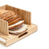 Bamboo Bread Slicer RYTOXILO Adjustable Square-2