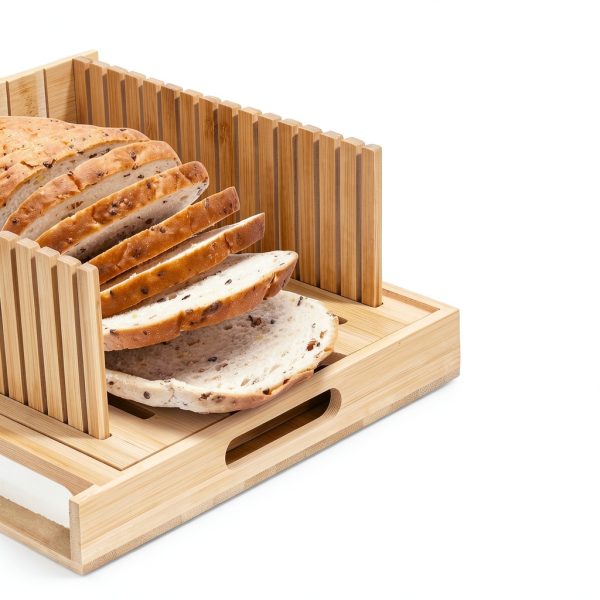 Bamboo Bread Slicer RYTOXILO Adjustable Square-2