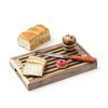 VZODESR Acacia Wood Bread Board with Crumb Tray-5