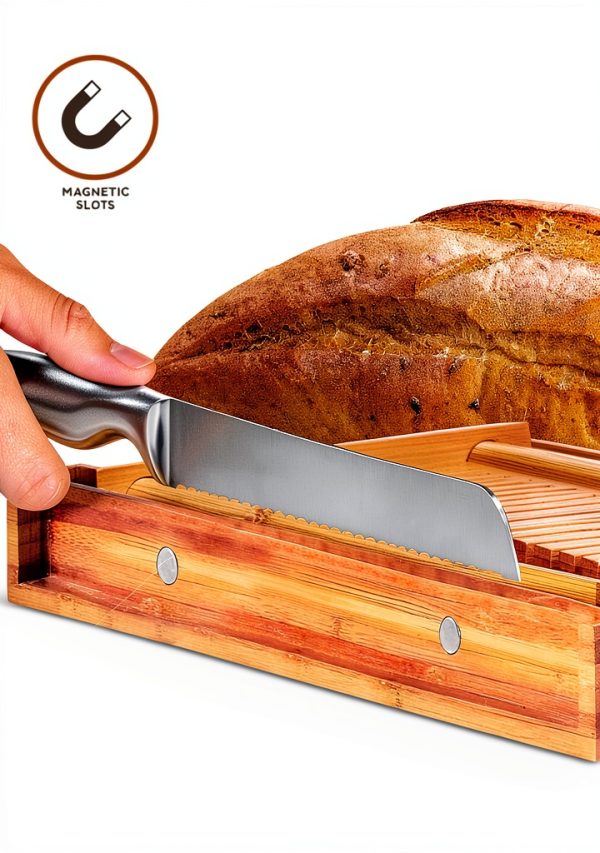 Bamboo Bread Board Bambüsi Manual Rectangular Brown-4