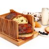 WUNDWAVE VIEW Bamboo Bread Slicer Eco Friendly Foldable-6