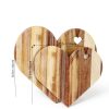Patelai Acacia Wood Heart Cheese Board Eco Friendly-1