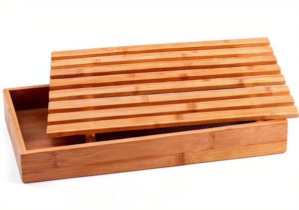 Bamboo Bread Board BIA Cordon Bleu Removable Crumb Catcher-0