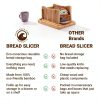 WUNDWAVE VIEW Bamboo Bread Slicer Eco Friendly Foldable-5