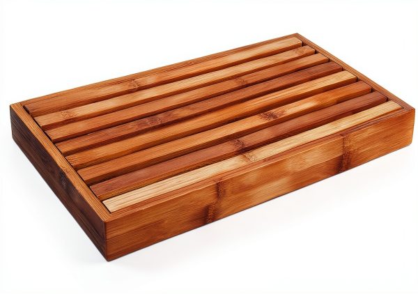 Danesco Bamboo Bread Board with Crumb Catcher Eco Friendly-0