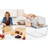 SECOAT Wooden Bread Slicer Kit Adjustable Storage Yellow-2