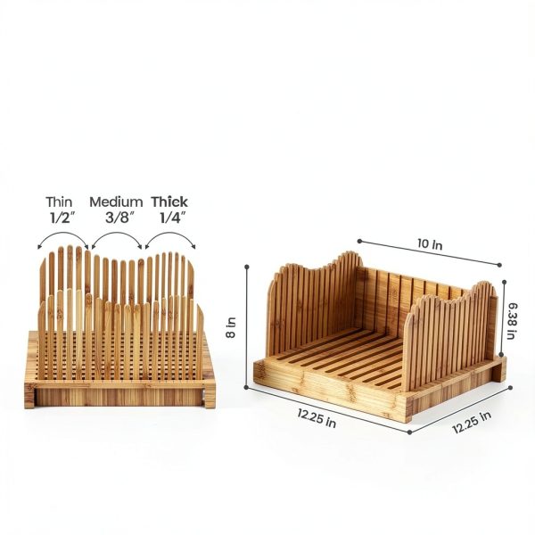 Bamboo Bread Slicer GOBAM Adjustable Kitchen Tool-5