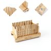 SECOAT Wooden Bread Slicer Kit Adjustable Storage Yellow-6