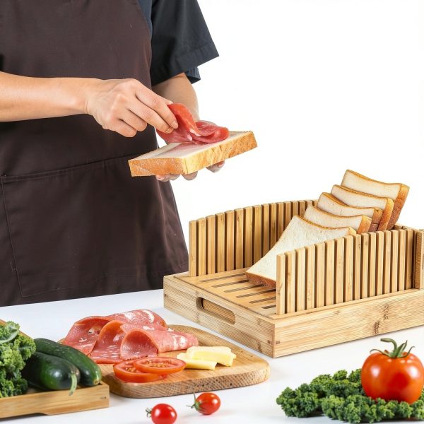 Bamboo Bread Slicer LukieBoee Dual Use Board-4