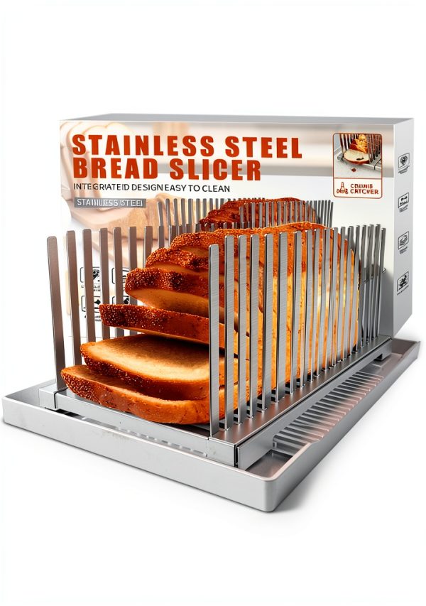 Bread Slicer Aromfentu Stainless Steel Adjustable-1