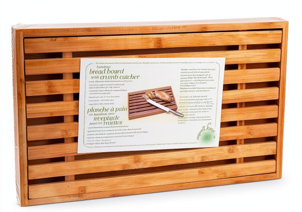 Bamboo Bread Board BIA Cordon Bleu Removable Crumb Catcher-3