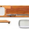 Bamboo Bread Board BAMBOO LAND Eco-Friendly with Knife Dish-1