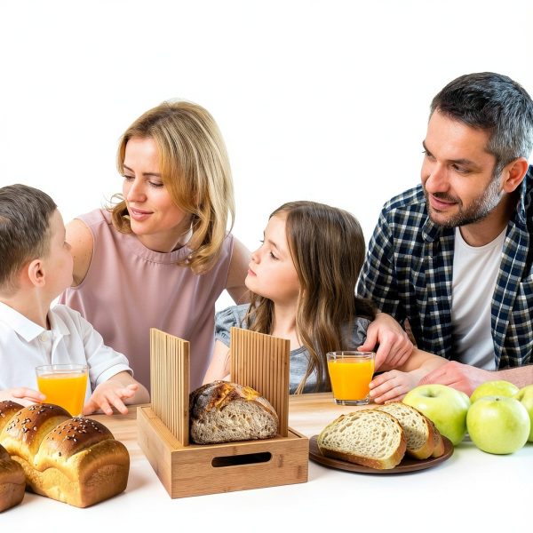 Bamboo Bread Slicer ORGANIVISTA Adjustable Manual-6