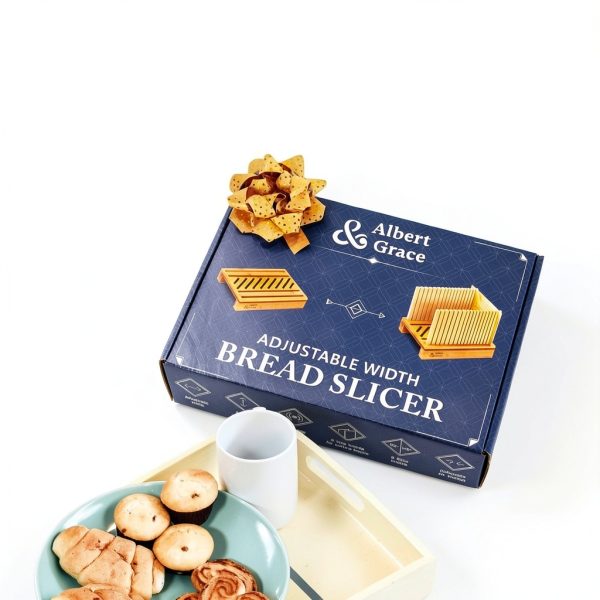 Bread Slicer Bamboo Adjustable Width Albert&Grace for Home-6