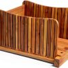VersaLane Bread Slicer Adjustable Bamboo Design Kitchen Tool-3