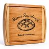 Bambüsi Personalized Bamboo Bread Board Set with Knife-1