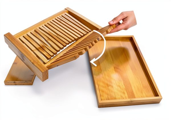 MIAO JIN Bamboo Bread Slicer Adjustable Size Lightweight-2