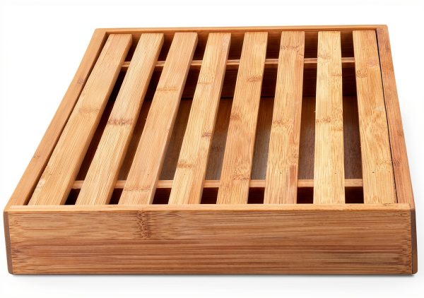Bamboo Bread Board BIA Cordon Bleu Removable Crumb Catcher-6