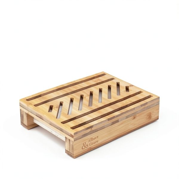 Bread Slicer Bamboo Adjustable Width Albert&Grace for Home-4