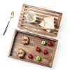 VZODESR Acacia Wood Bread Board with Crumb Tray-2