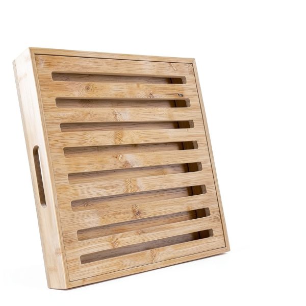 MrWinkray Bamboo Bread Board Foldable Slicing Tray-1