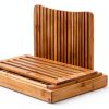 MIAO JIN Bamboo Bread Slicer Adjustable Size Lightweight-1