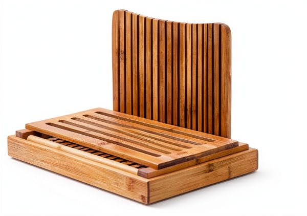 MIAO JIN Bamboo Bread Slicer Adjustable Size Lightweight-1