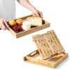 Bamboo Bread Slicer RYTOXILO Adjustable Square-4