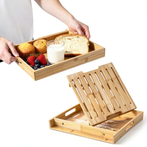 Bamboo Bread Slicer RYTOXILO Adjustable Square-4