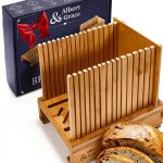 Bread Slicer Bamboo Adjustable Width Albert&Grace for Home-0