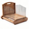NiHome Bamboo Bread Slicer Stainless Steel Adjustable-1