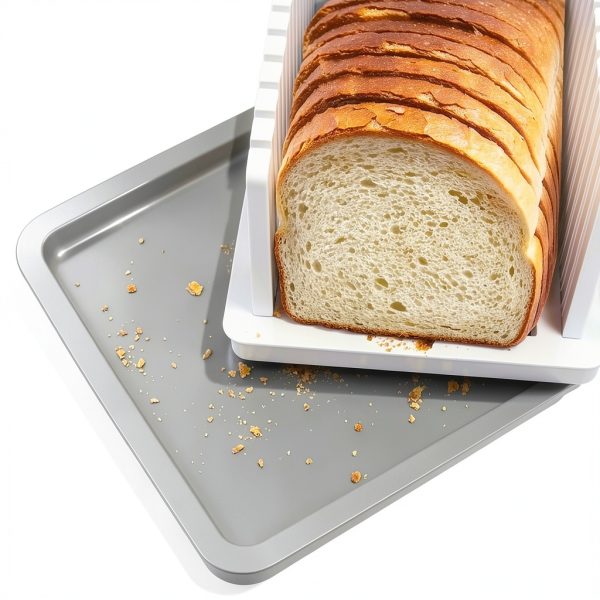Gdfjiy Airtight Bread Slicer Box Large Plastic-3