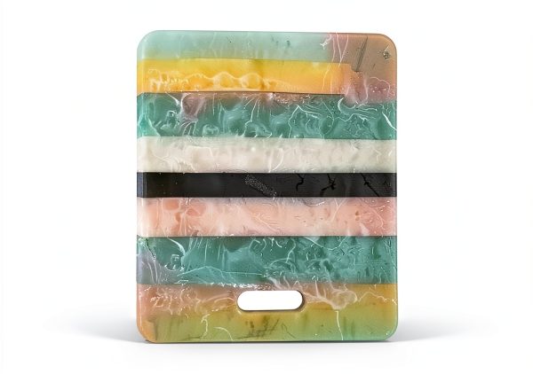 Creative Co-Op Resin Cheese Board Modern Multicolor Serving-2