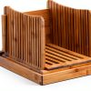 MIAO JIN Bamboo Bread Slicer Adjustable Size Lightweight-4