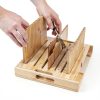 Bamboo Bread Slicer RYTOXILO Adjustable Square-6