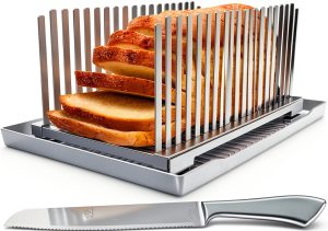 Bread Slicer Aromfentu Stainless Steel Adjustable-0