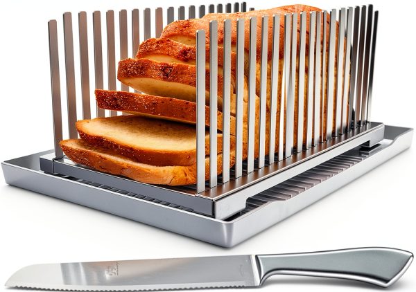 Bread Slicer Aromfentu Stainless Steel Adjustable-0