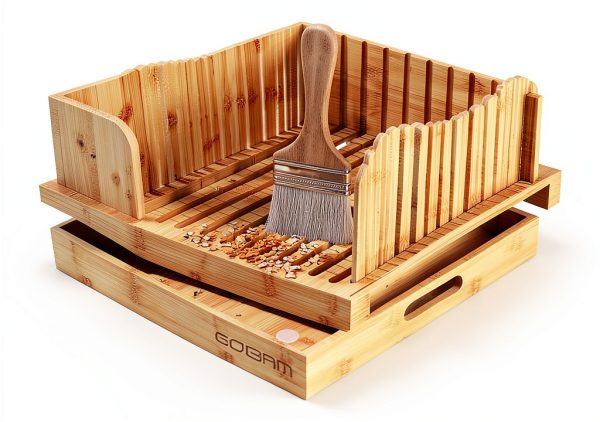Bamboo Bread Slicer GOBAM Adjustable Kitchen Tool-4