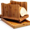 MIAO JIN Bamboo Bread Slicer Adjustable Size Lightweight-3