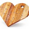 Patelai Acacia Wood Heart Cheese Board Eco Friendly-3